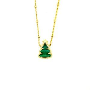 Kendra Scott Quartzite Christmas Tree Necklace